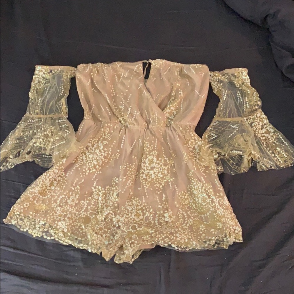 Hello Molly - Sparkly Romper (M)